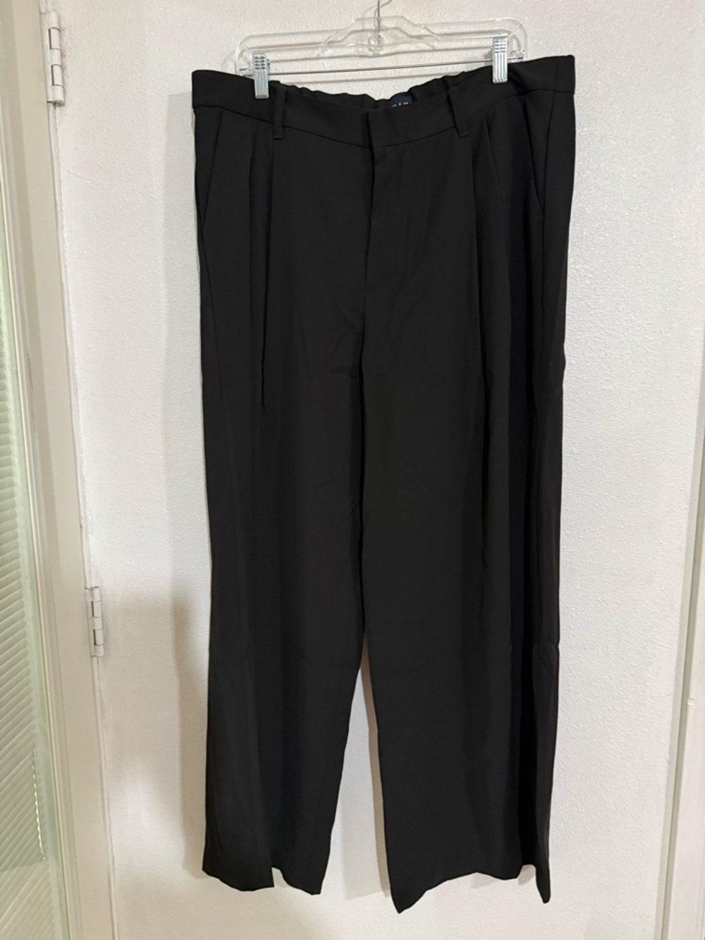 GAP Black Wide-Leg Trousers with Care Label career office work